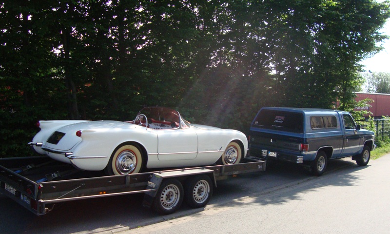 Oldtimer Transport 54er Corvette