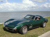 &acute;69 Coup&eacute; fathom green/saddle