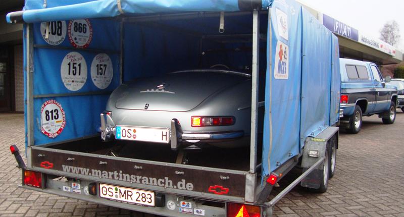 Oldtimer Transport - Mercedes 300SL Cabrio