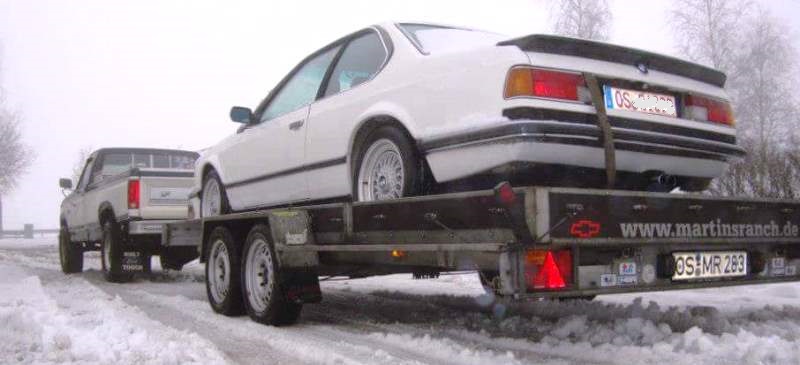 Oldtimer Transport BMW 635