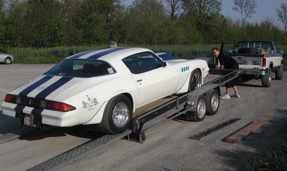 Oldtimer Transport Blue Duck Racing