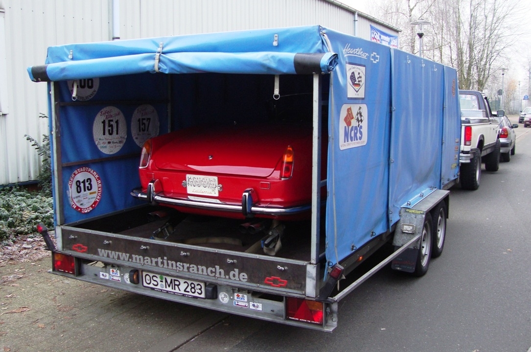 Oldtimer Transport California Spyder