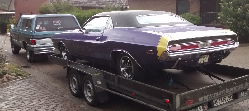 Oldtimertransport Dodge Challenger